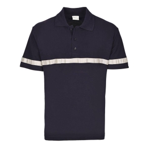 Polo Yaka Kısa Kol Reflektörlü T-Shirt