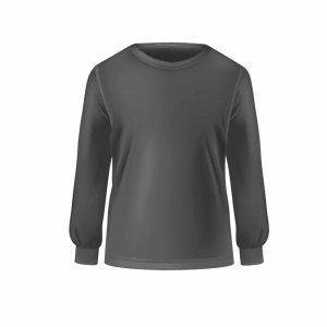 2 İplik Bisiklet Yaka Gri Sweatshirt