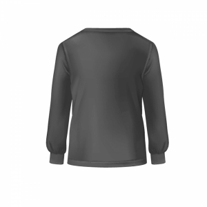 2 İplik Bisiklet Yaka Gri Sweatshirt