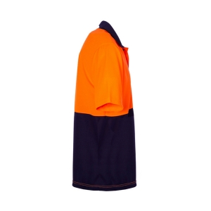 POLO YAKA LACİVERT-TURUNCU T-SHİRT